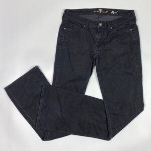 7 For All Mankind Flynt Black Bootcut Denim Pants Size 29